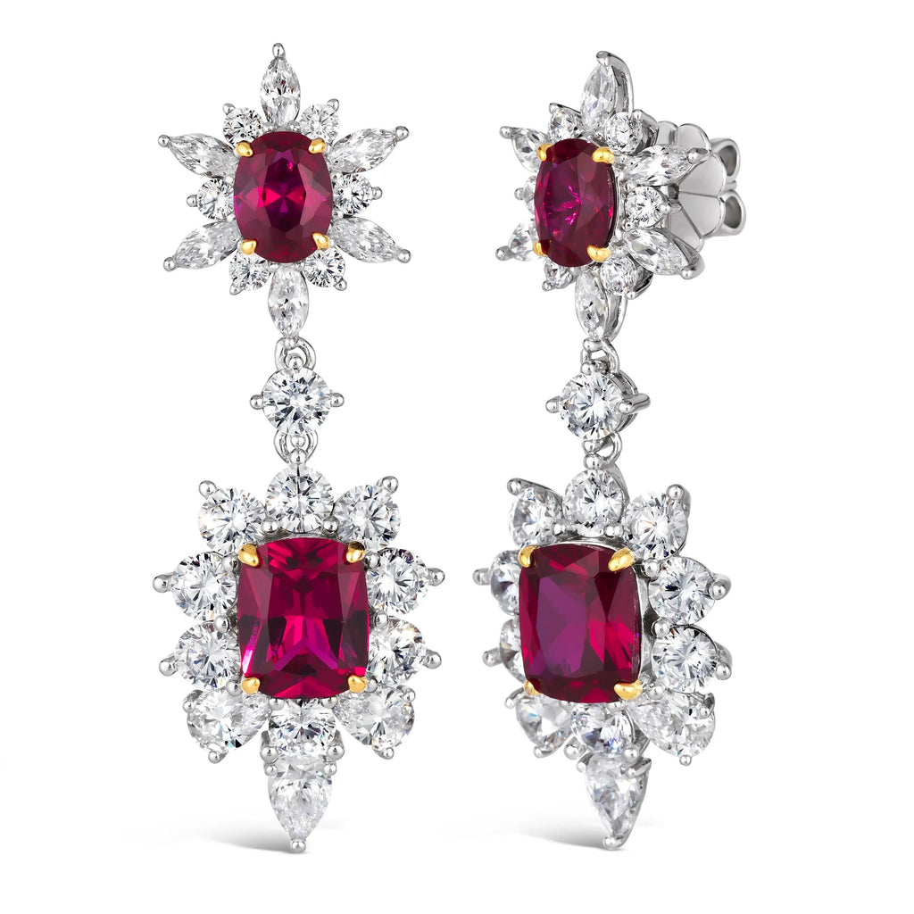 Berkshire Drop Earrings in Ruby