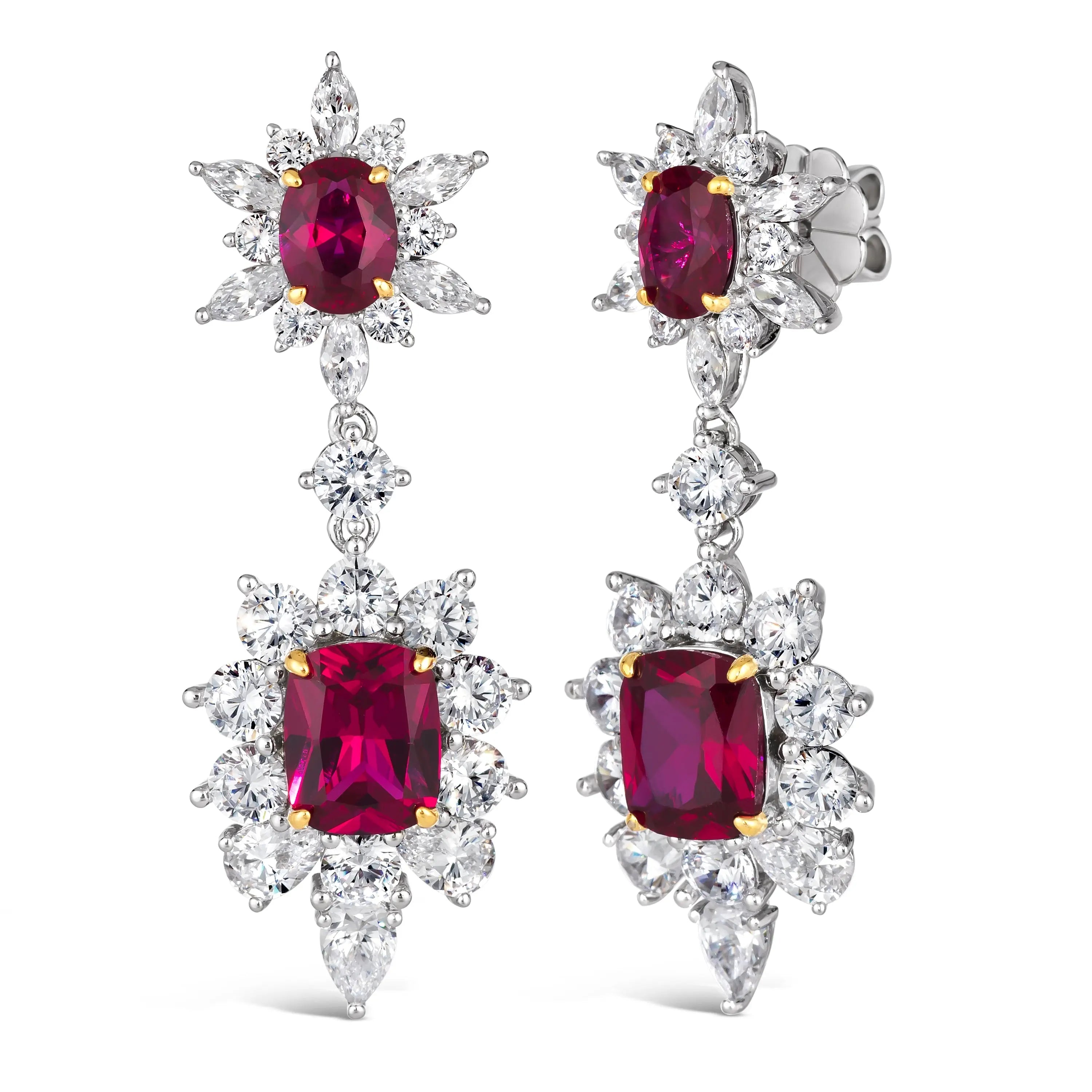 Berkshire Drop Earrings in Ruby