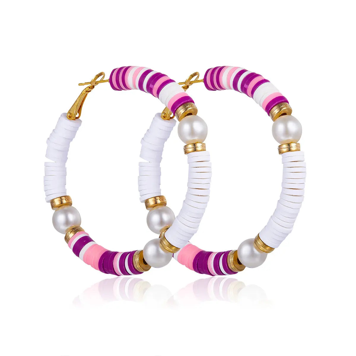 Berry Pearl Hoops