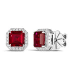 Bethenny Asscher Studs in Ruby Red