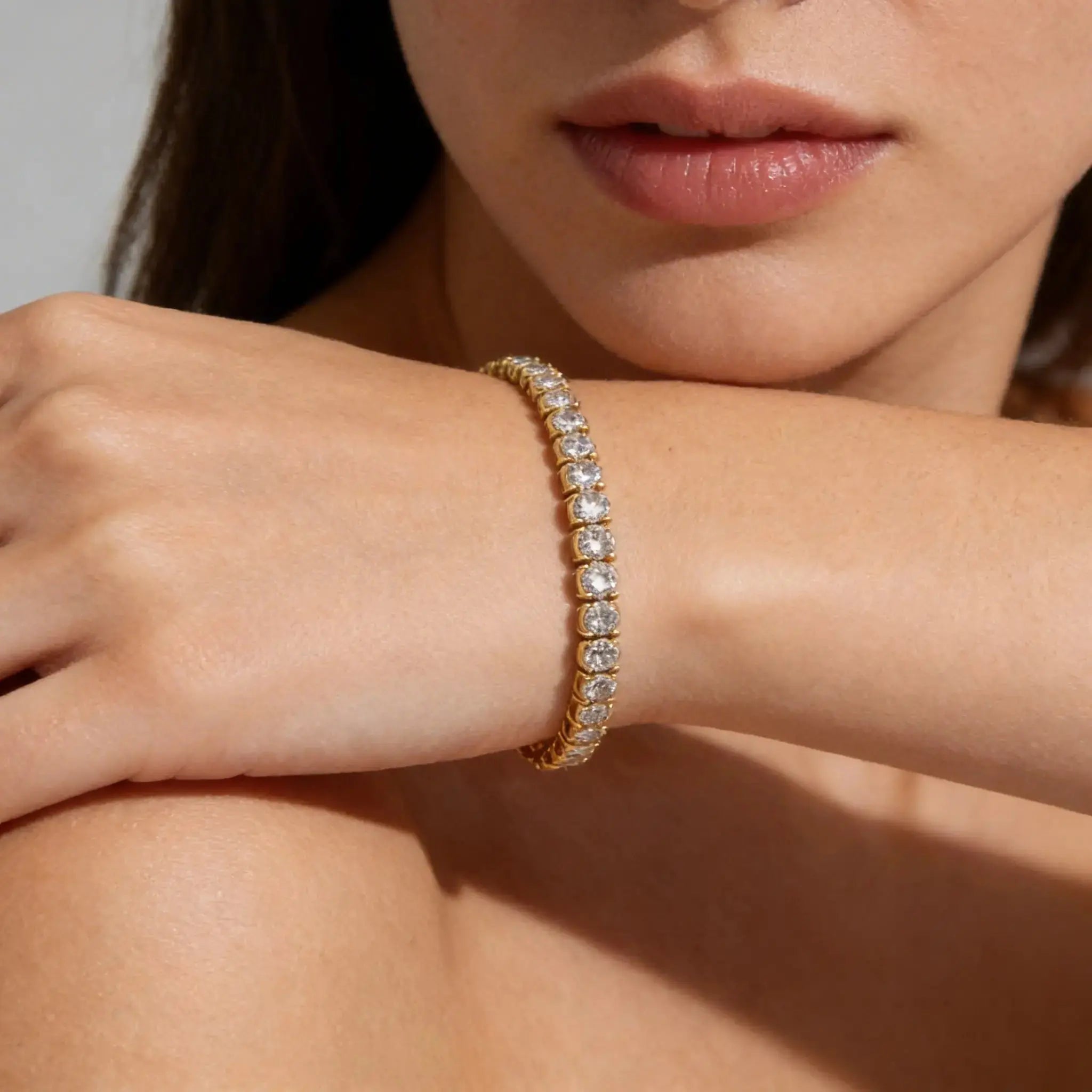 Bethenny Frankel 10 Carat Just Like Diamonds Bracelet In Yellow Gold