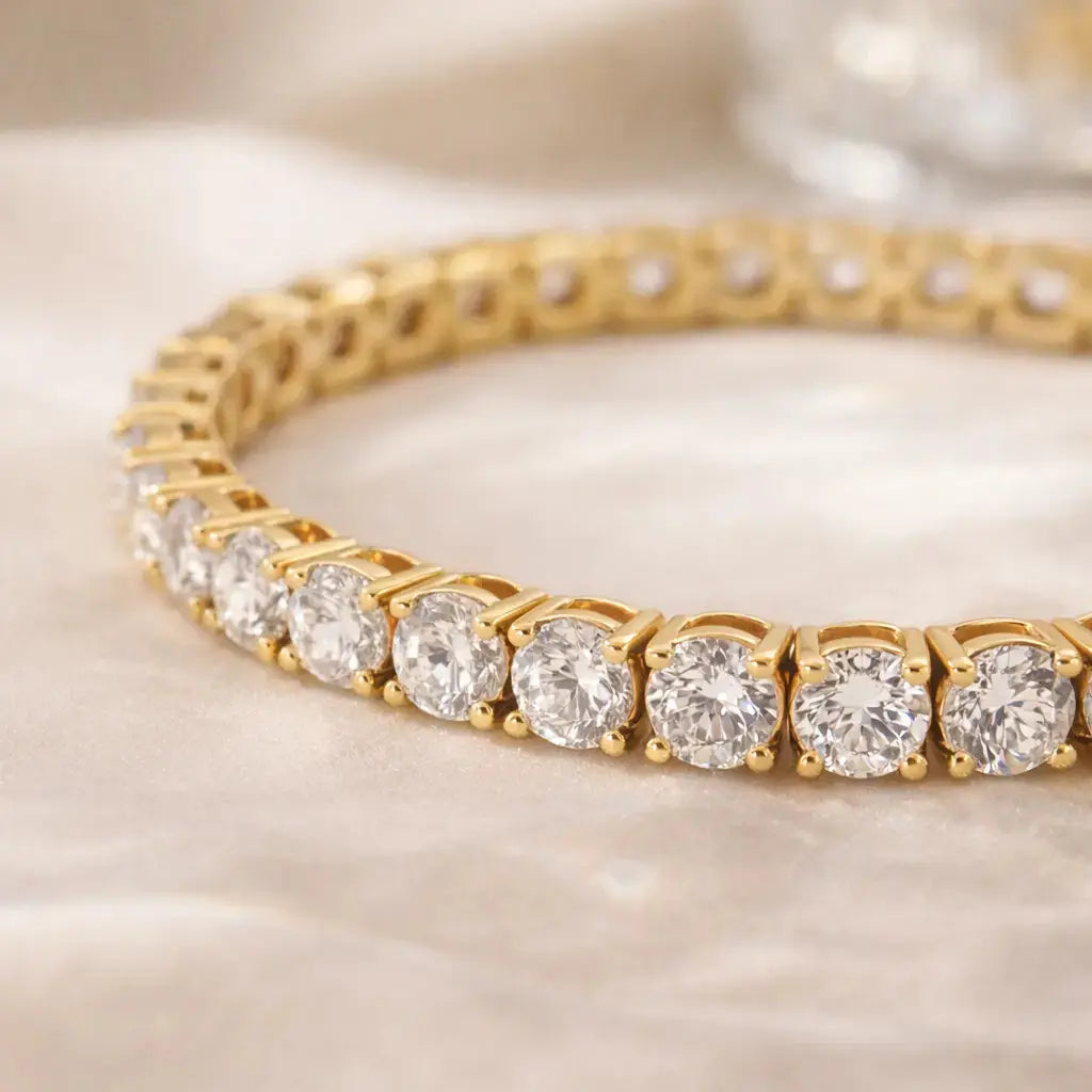 Bethenny Frankel 10 Carat Just Like Diamonds Bracelet In Yellow Gold