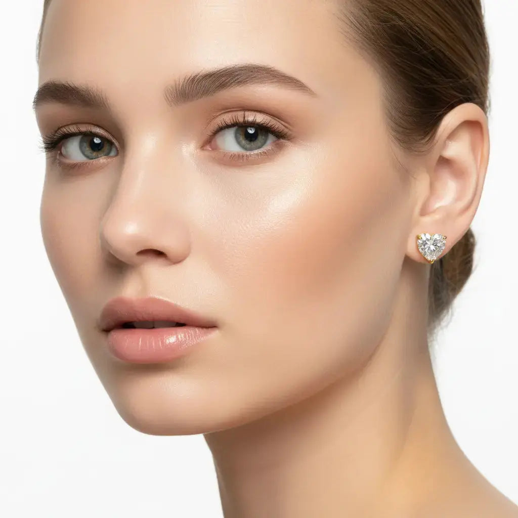 Bethenny Frankel 4 Carat Heartthrob Studs In Yellow Gold
