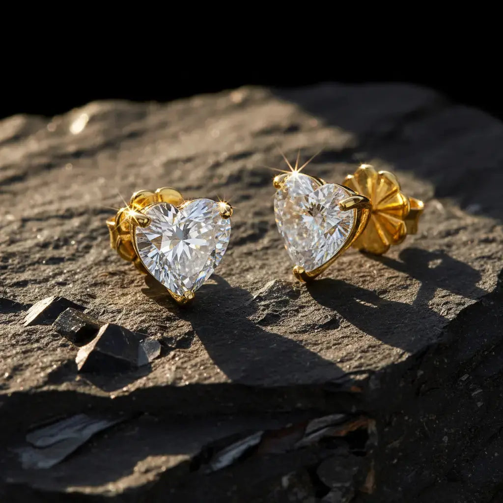 Bethenny Frankel 4 Carat Heartthrob Studs In Yellow Gold
