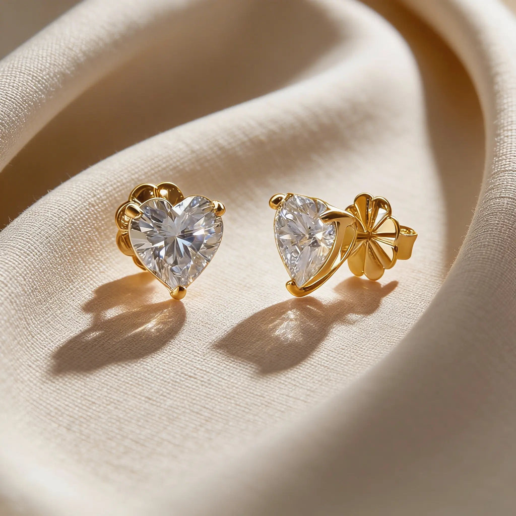 Bethenny Frankel 4 Carat Heartthrob Studs In Yellow Gold