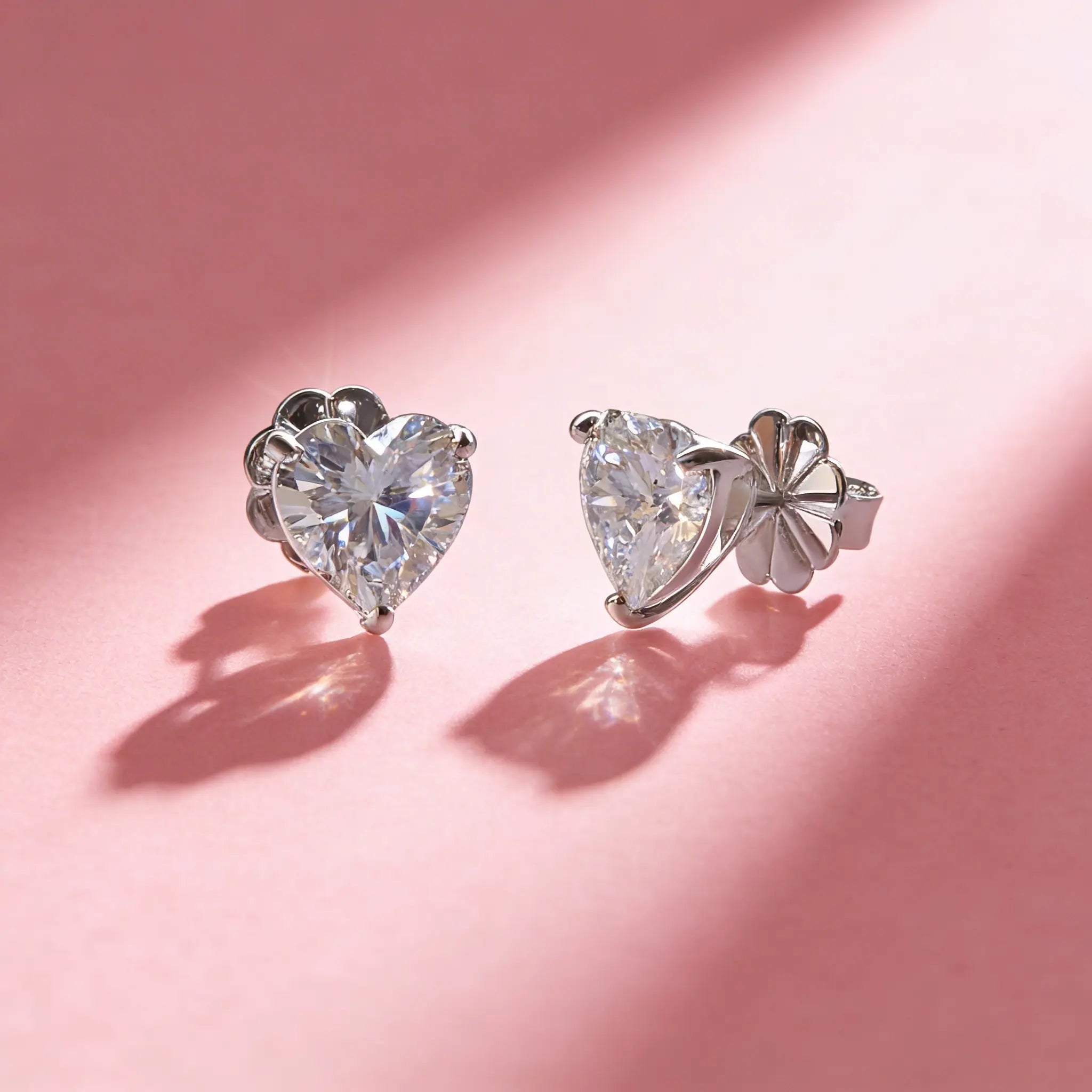 Bethenny Frankel 4 Carat Heartthrob Studs in Platinum
