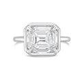 Lab-Grown Asscher Diamond Bezel Ring