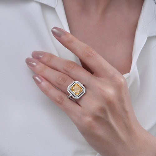 Bijou d'Amour 5 Carat Ring in Canary Yellow
