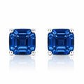 Billionaire Asscher Studs In Platinum