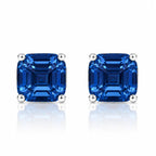 Billionaire Asscher Studs In Platinum