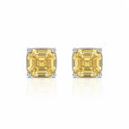 Billionaire Asscher Studs In Platinum