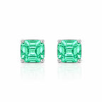 Billionaire Asscher Studs In Platinum