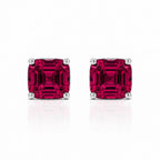 Billionaire Asscher Studs In Platinum