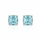 Billionaire Asscher Studs In Platinum
