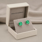 Billionaire Asscher Studs In Platinum