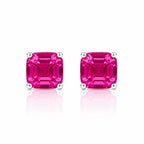 Billionaire Asscher Studs In Platinum