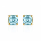 Billionaire Asscher Studs In Yellow Gold