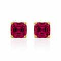 Billionaire Asscher Studs In Yellow Gold