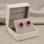 Billionaire Asscher Studs In Yellow Gold