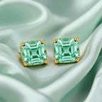 Billionaire Asscher Studs In Yellow Gold