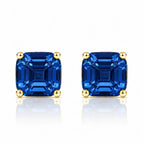 Billionaire Asscher Studs In Yellow Gold