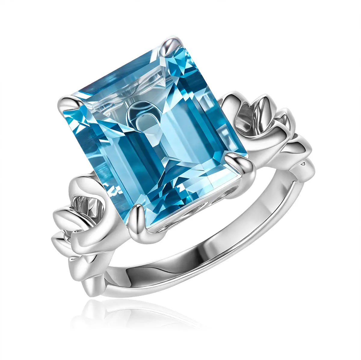 Blue Topaz Cocktail Ring