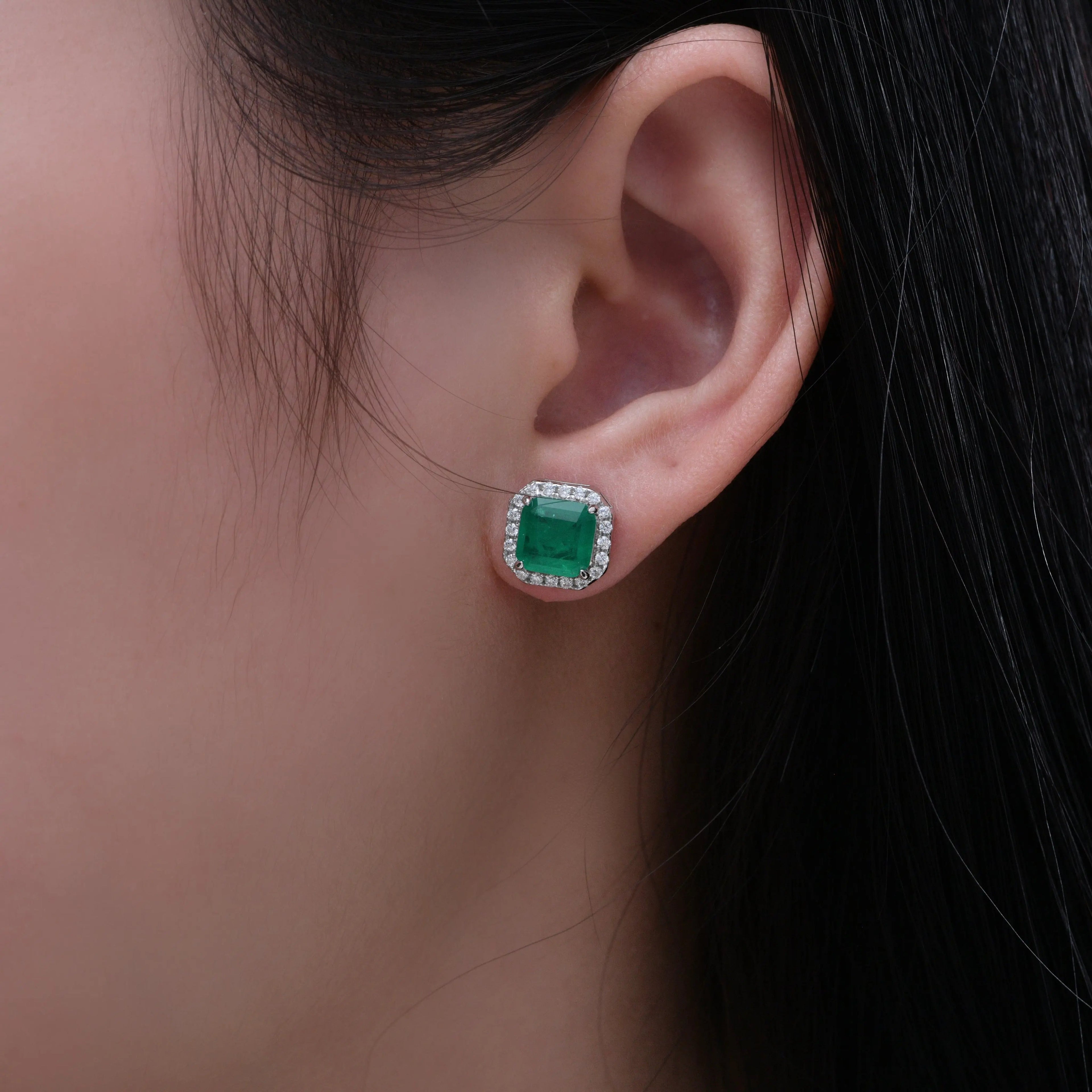 Bollinger Studs in Emerald