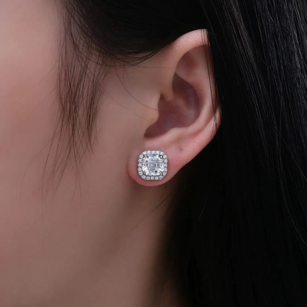 Bollinger Studs in White Diamond
