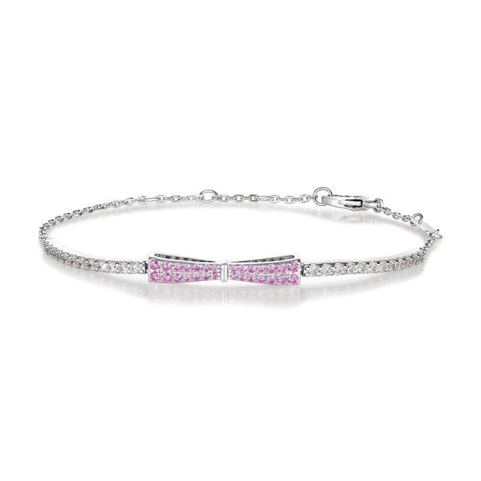 Bowtifully Chic Dainty Bracelet Pink