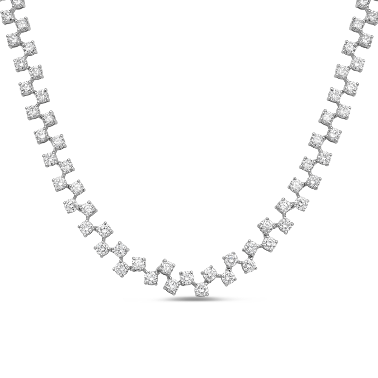 Lab-Grown Floating Diamond Necklace