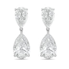 Lab-Grown Pear Diamond Drop Earrings