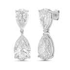 Lab-Grown Pear Diamond Drop Earrings