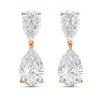 Lab-Grown Pear Diamond Drop Earrings