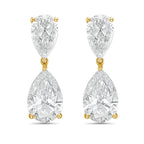 Lab-Grown Pear Diamond Drop Earrings