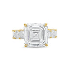 Lab Grown Asscher Diamond Engagement Ring