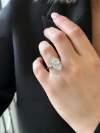 Lab-Grown Marquise Diamond Solitaire Ring, 18K Gold