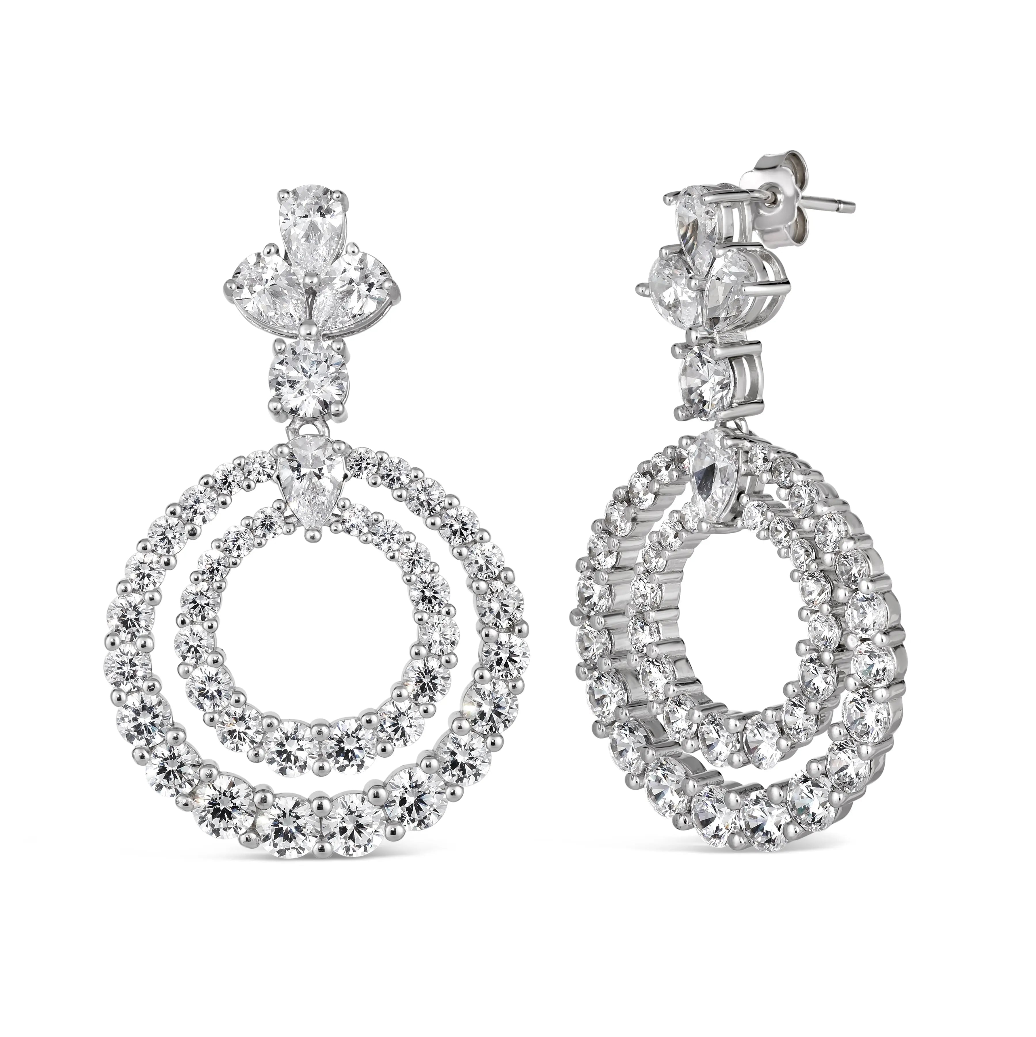 Caliente Double Halo Earrings