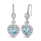 Calista Earrings in Aquamarine