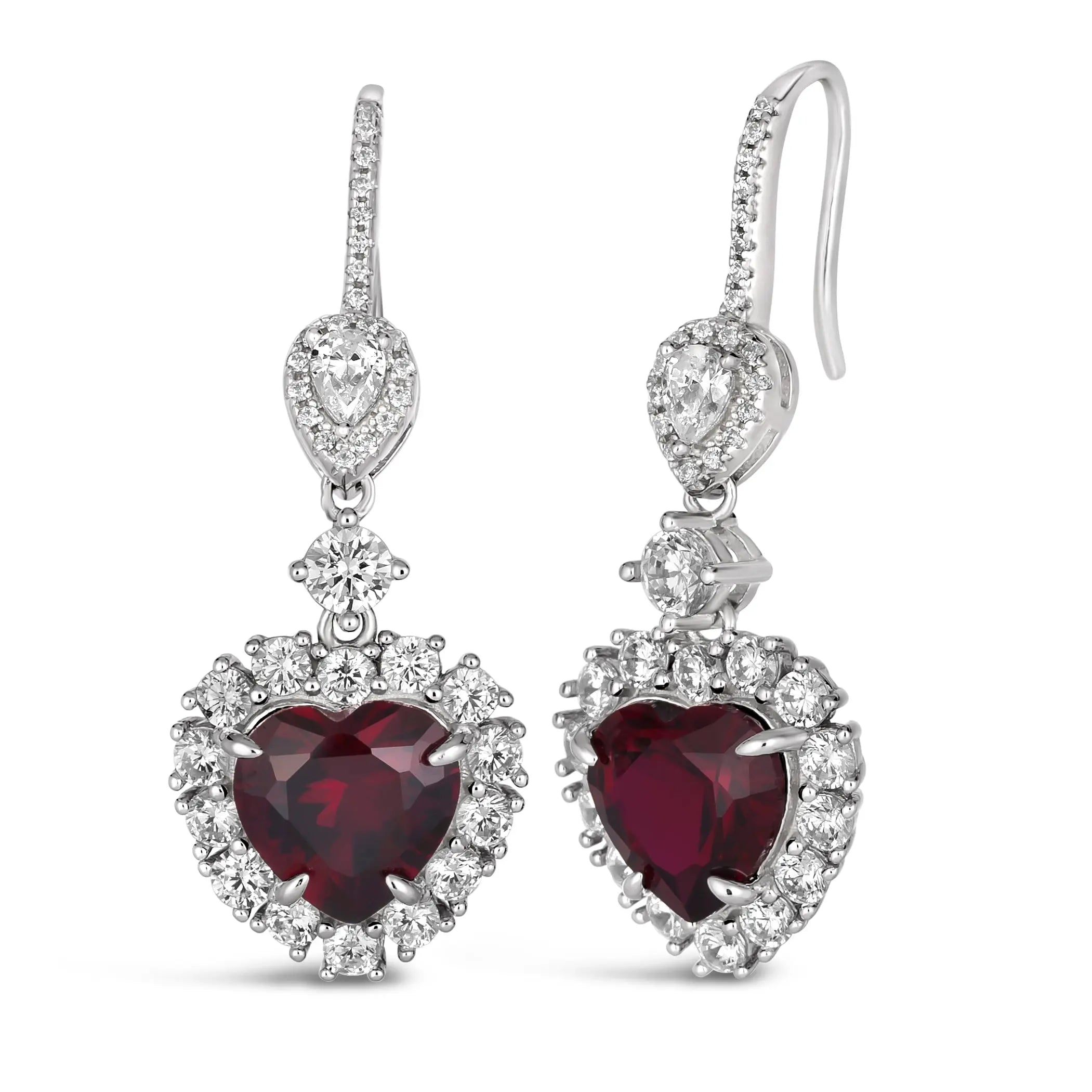 Calista Earrings in Ruby