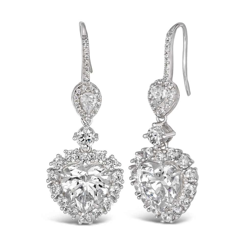 Calista Earrings in White Diamond
