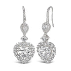 Calista Earrings in White Diamond