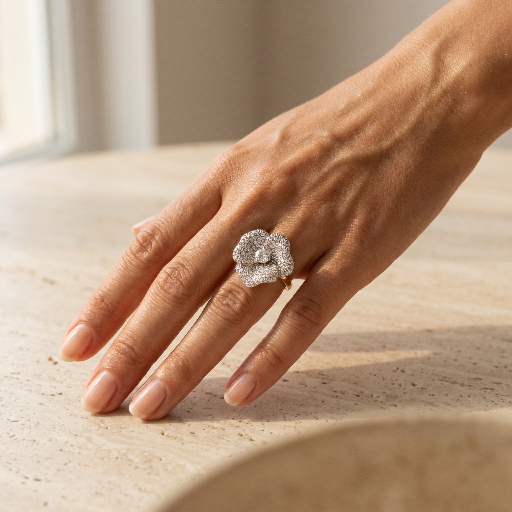 Camellia Flower Ring
