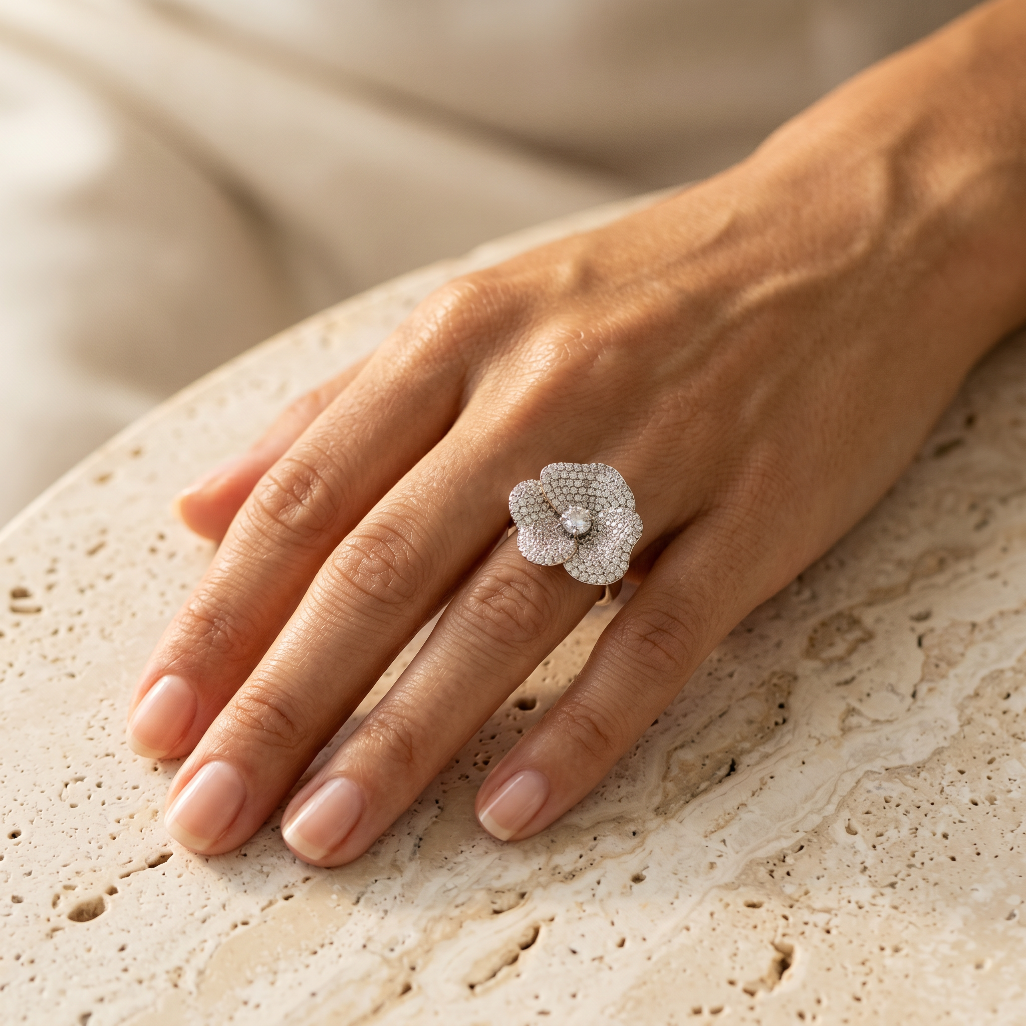Camellia Flower Ring