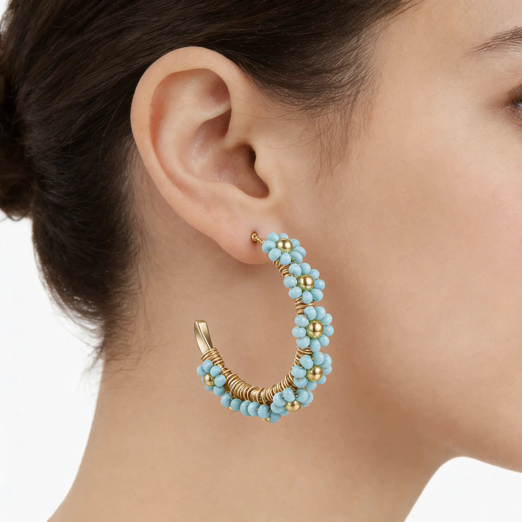 Capri Bloom Hoops