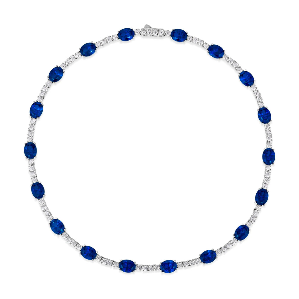 Casablanca Blue Sapphire Necklace