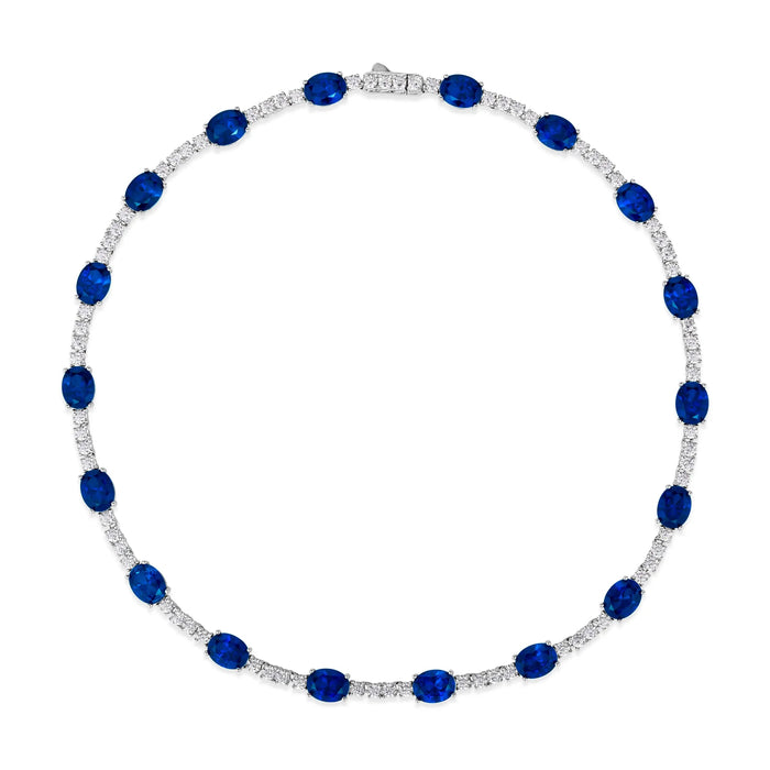 Casablanca Blue Sapphire Necklace