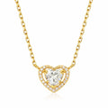 Isabella Heart Necklace in Yellow Gold