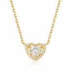 Isabella Heart Necklace in Yellow Gold