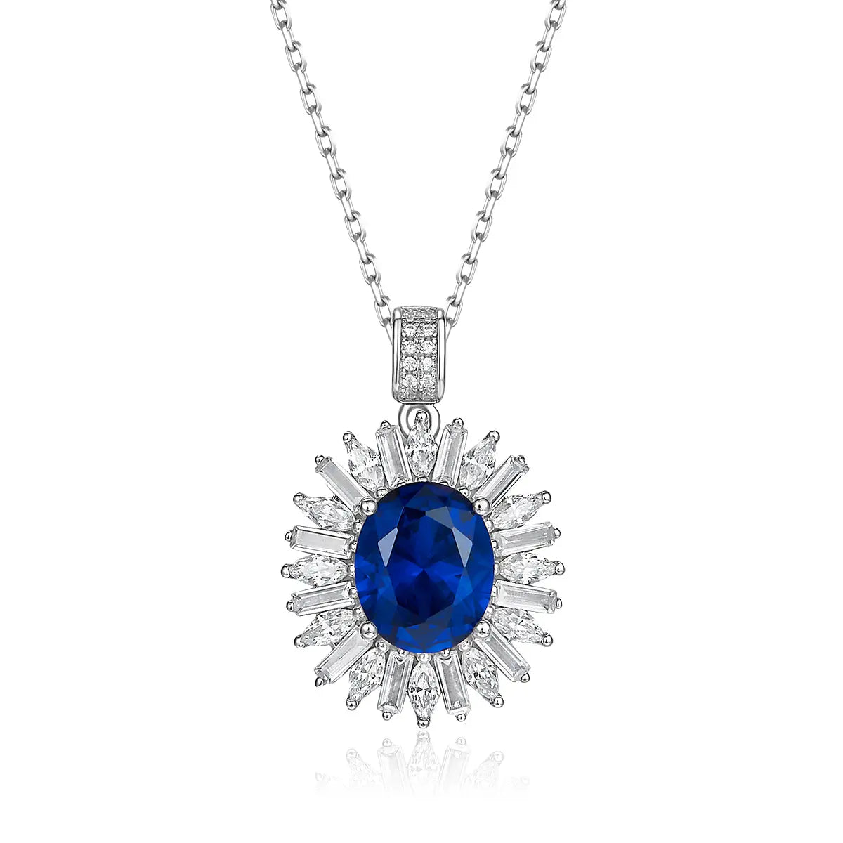 Vintage Crown Sapphire Necklace