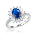 Vintage Crown Sapphire Ring